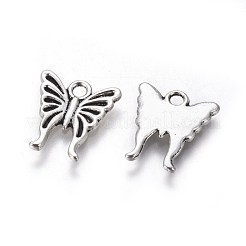 Style tibétain breloques alliage papillon&nbsp;TIBEP-17627-AS-RS