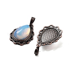 Pendentifs en forme de larme d'opalite synthétique&nbsp;G-K363-01R-06