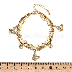 Mehrreihige Armbänder aus 304 Edelstahl&nbsp;BJEW-G747-06G