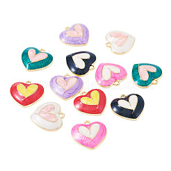 12pcs 6 colgantes de esmalte de aleación de colores&nbsp;FIND-TA0006-63