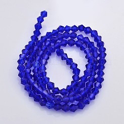 Sfaccettate perle di vetro bicone fili&nbsp;EGLA-P017-3mm-08