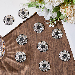 10 cabochon di strass in lega di palline sportive&nbsp;FIND-SC0023-42