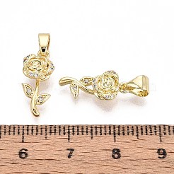 Colgante micropavé cubic zirconia de latón&nbsp;KK-T071-110G