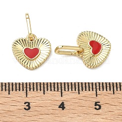 Décorations pendantes en laiton et émail&nbsp;KK-F933-05A-G