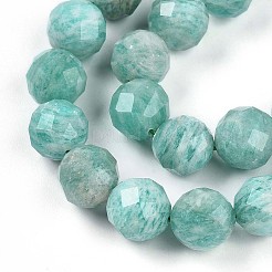 Chapelets de perles en amazonite naturelle&nbsp;G-S345-10mm-25