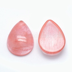 Cabochon di vetro pietra anguria&nbsp;G-E491-B-11