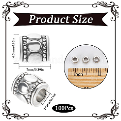 100pcs perles en alliage de style tibétain&nbsp;FIND-SP0002-23