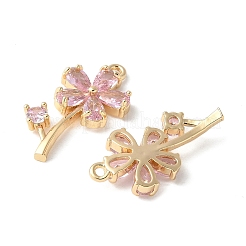 Pendentifs avec zircon cubiques à micro-pavés en laiton&nbsp;X1-KK-A253-16G
