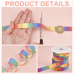 Cordones elásticos de poliéster de 20 m en colores del arcoíris&nbsp;SRIB-GA0001-13
