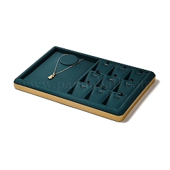10-Slot-Präsentationsständer für Halskettenanhänger aus PU-Leder&nbsp;VBOX-C003-10A