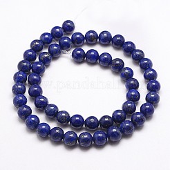 Naturales lapis lazuli de hebras de abalorios&nbsp;G-G953-03-10mm