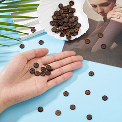 100 pieza de hebras de cuentas de coco natural&nbsp;COCO-TA0001-01C