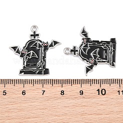 Legierung mit Anhängern aus schwarzer Emaille&nbsp;AL-CBA2919-02P-04