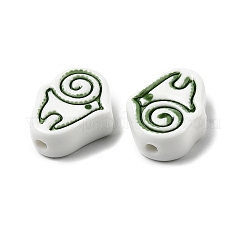 Perles en porcelaine manuelles&nbsp;PORC-Z004-01B
