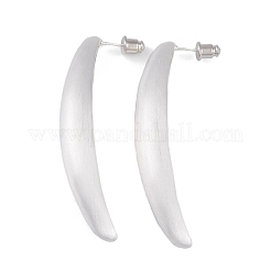 Orecchini a bottone in ottone con banana da donna&nbsp;EJEW-G391-06S