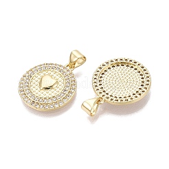 Pendentifs en laiton zircon cubique transparent&nbsp;KK-N287-43G-05