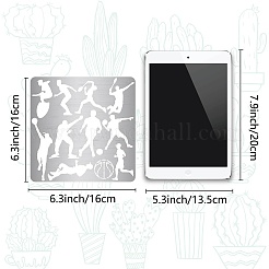 Stanzschablonen aus Edelstahl zum Thema Sport&nbsp;DIY-WH0238-149