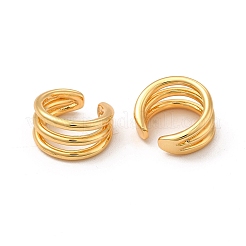 Manschettenohrringe aus Messing mit Rack-Beschichtung&nbsp;EJEW-P221-12G