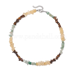Colliers de perles en citrine naturelle&nbsp;NJEW-JN05099-01