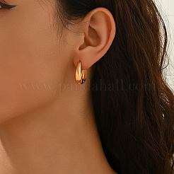 Pendientes de aro en forma de U de acero inoxidable&nbsp;RX7461