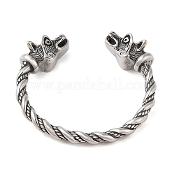 Bracelets manchettes ouverts Viking en acier inoxydable 304 pour hommes&nbsp;BJEW-U001-07A-G