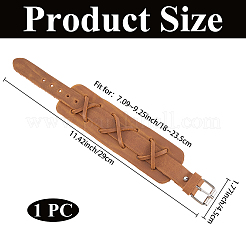 Bracelets en cordon de simili cuir pour hommes&nbsp;BJEW-CL0001-55B