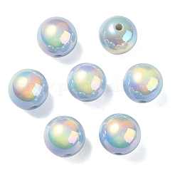 Placcatura uv perline acriliche iridescenti arcobaleno&nbsp;OACR-F004-08C