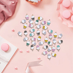 100pcs pendentifs en émail en alliage&nbsp;ENAM-SC0007-12
