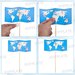 23 Stück Papier-Fotografie-Requisiten zum Thema „Reise um die Welt“&nbsp;AJEW-SP0004-15