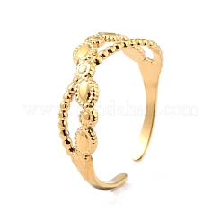 Ionenplattierung (IP) 304 Edelstahl-Fingerringe&nbsp;RJEW-L102-43G