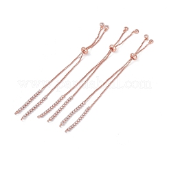 Herstellung von Tennis-Slider-Armbändern aus Messing mit Strassen&nbsp;KK-E068-VD015-3