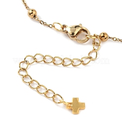2 stücke 2 farben 304 edelstahl runde ball kabel kette armband machen&nbsp;AJEW-JB01331