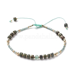 Bracelets de perles de nylon tressés réglables&nbsp;BJEW-JB05504