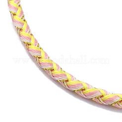 Fabrication de bracelets tressés en cordon polyester&nbsp;MAK-Z003-01G-26