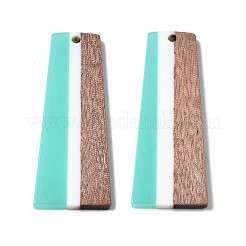 Pendenti in resina e legno di noce&nbsp;X-RESI-S389-073A-A03