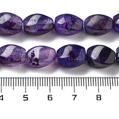 Chapelets de perles veines de dragon en agate naturelle&nbsp;G-G172-01N