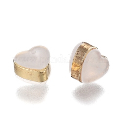 Dadi auricolari in silicone a forma di cuore&nbsp;SIL-N003-05G
