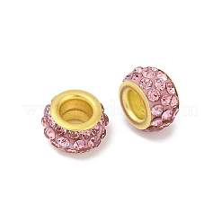 Perles pavées d'argile en alliage de strass&nbsp;ALRI-D300-04G-03