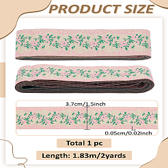 2 Yards flaches Polyester-Stickerei-Blumenband im ethnischen Stil&nbsp;OCOR-LP0004-01