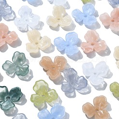 40 Stück 8 Farben Acrylperlenkappen&nbsp;OACR-CJ0001-62