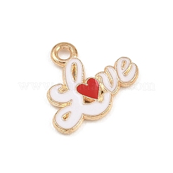 Valentinstag-Email-Anhänger aus Legierung&nbsp;ENAM-I084-01KCG-26