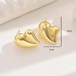 Ohrstecker Herz aus Edelstahl&nbsp;RM2349