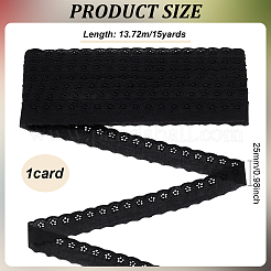 15 Yards Baumwollstickerei Blumenspitzenbesatz&nbsp;DIY-WH0542-34A