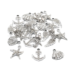 25 Stück 5 Stile Legierung Kristall Strass Anhänger&nbsp;FIND-FS0004-10