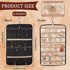 Borsa per appendere organizer per gioielli in tessuto non tessuto&nbsp;AJEW-WH0419-43