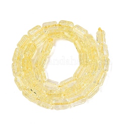 Brins de perles de verre transparentes craquelées&nbsp;GLAA-N068-05A-10