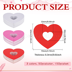 150 Stück 3 farbige Papier-Weinglasanhänger&nbsp;DIY-FG0010-07