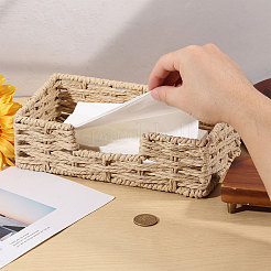 Papierseil-gewebte Taschentuchbox&nbsp;AJEW-WH0410-104