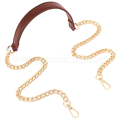 1 Stück Handtaschenkette aus Kunstleder mit Gliederkette aus Aluminiumlegierung&nbsp;FIND-CL0002-07