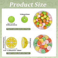 Perles centrales en silicone écologique de qualité alimentaire&nbsp;SIL-PA0001-54
